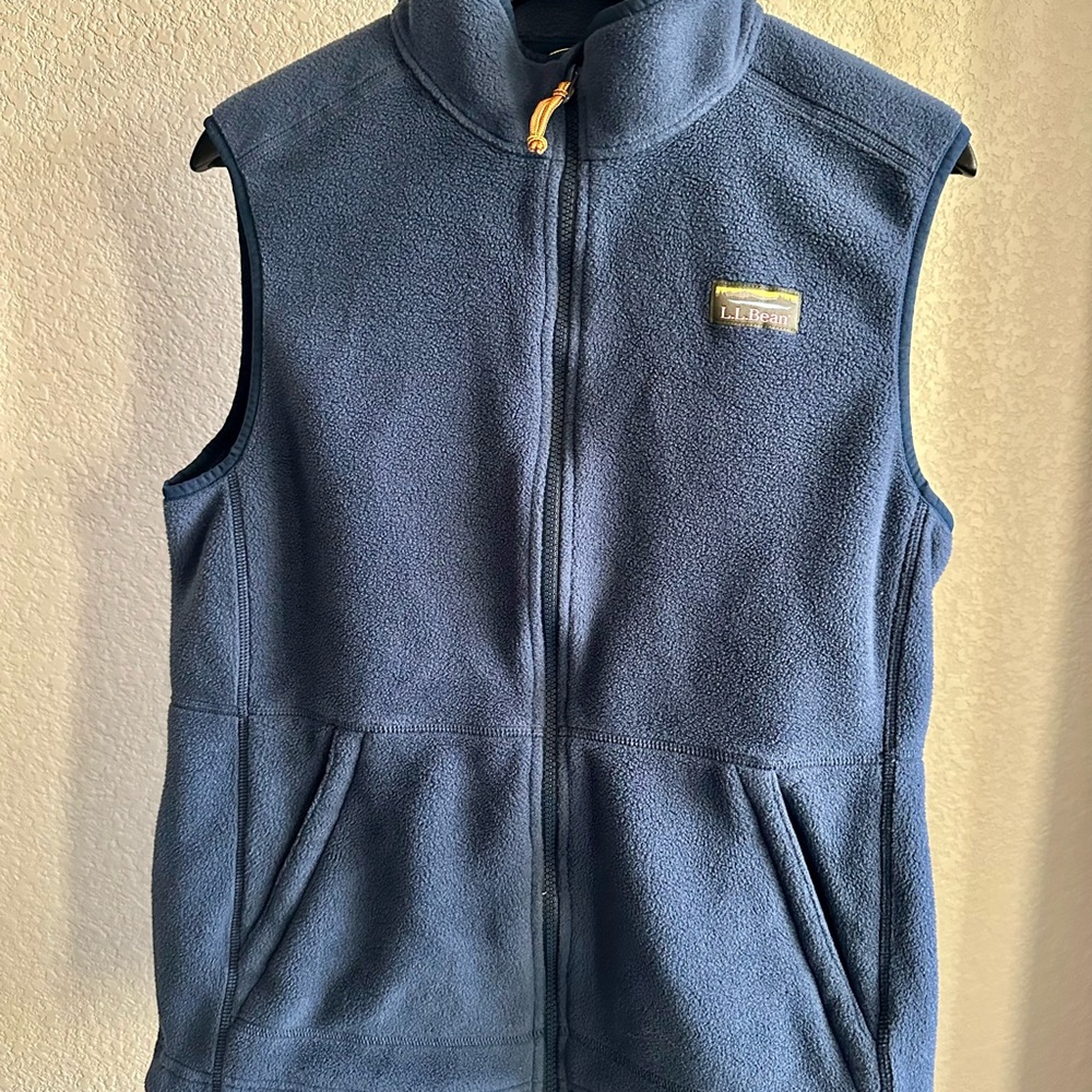 L.L. Bean Navy Fleece Vest